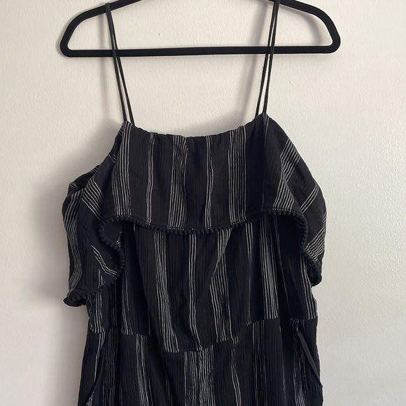 Black jumpsuit with pin stripes - Picture 2 of 4
